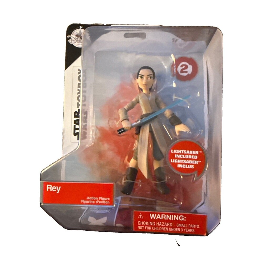 Disney Store Star Wars Toybox Rey action figure lightsaber